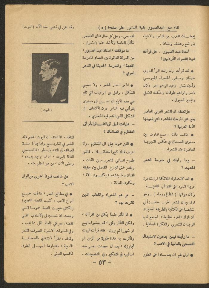 العدد الثاني من مجلة الأفق الجديد، آذار 1966
