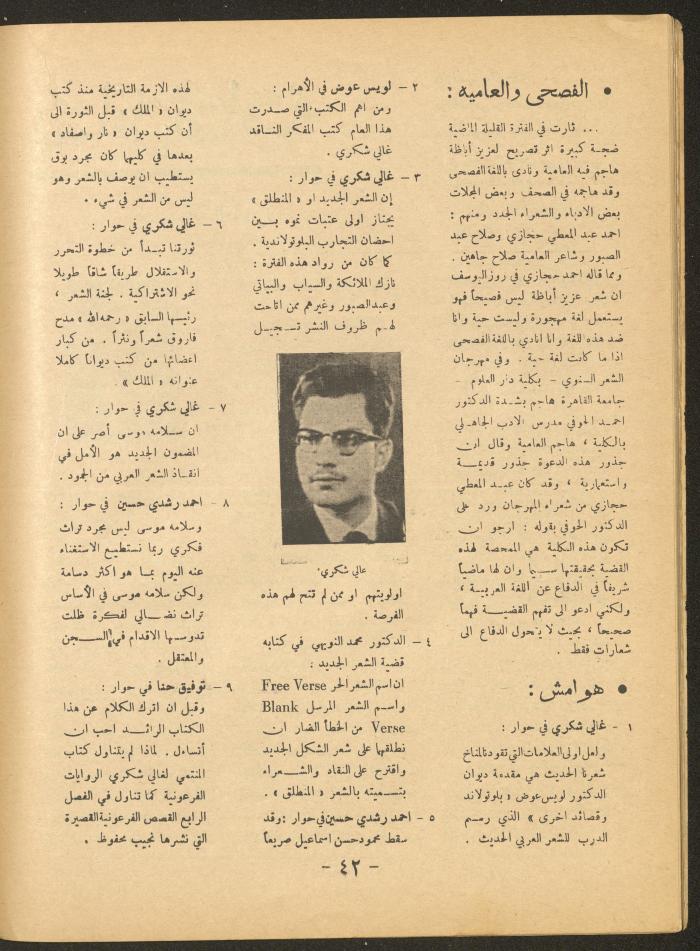 العدد الثاني من مجلة الأفق الجديد، آذار 1966
