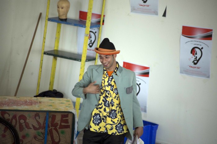 'Dreams for Sale', the Palestinian Circus School, during International Day of Disabled Persons in Ramallah and al-Bireh, 2010    <br />
 