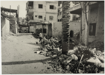 إزالة ركام المنازل، مخيم البص، 1982