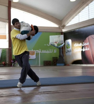 'Dreams for Sale', the Palestinian Circus School, at Sareyyet Ramallah-First Ramallah Group in Cooperation with the Right To Play Foundation, 2010    <br />
 