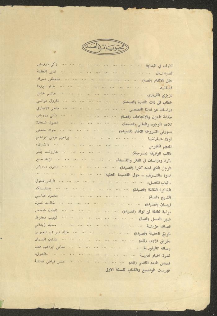 Issue 12 of al-Sharq Magazine, May 1971 