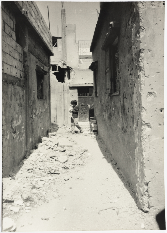 Walking through the Rubble, El Buss Camp, 1982