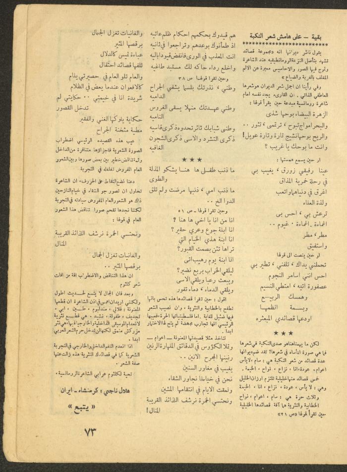 Issue 1 of al-Ofuq al-Jadeed, January 1965 