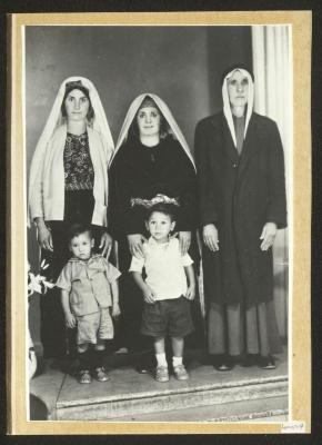 Oweis Family Group Portrait, Deir Dibwan, 1966