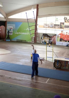 'Dreams for Sale', the Palestinian Circus School, at Sareyyet Ramallah-First Ramallah Group in Cooperation with the Right To Play Foundation, 2010    <br />
 