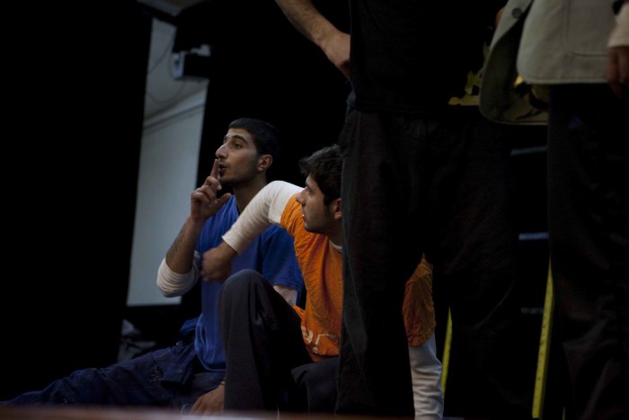 'Dreams for Sale', the Palestinian Circus School, at Saint Joseph School in Ramallah, 2010    <br />
 