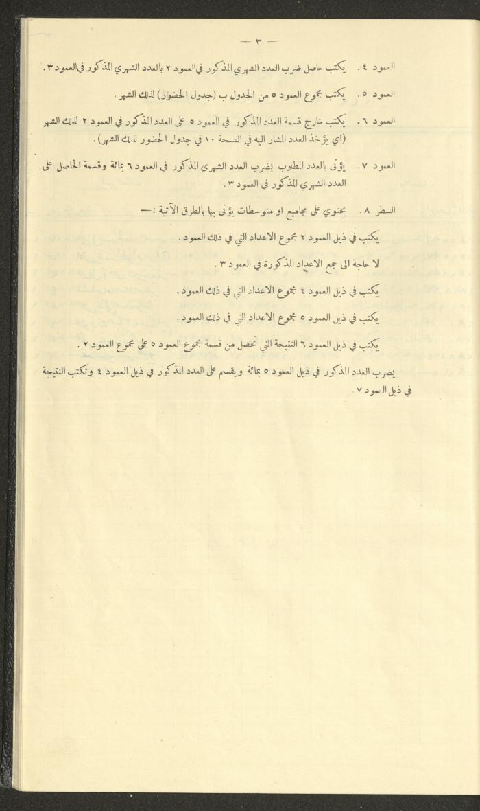 جداول حضور طلاب، مدرسة دير دبوان، 1942-1943
