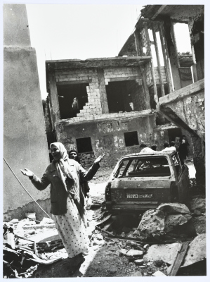 آثار الدمار، مخيم شاتيلا، 1985- 1986