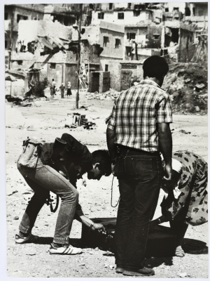 A Checkpoint in a Palestinian Refugee Camp, Lebanon, 1985- 1986