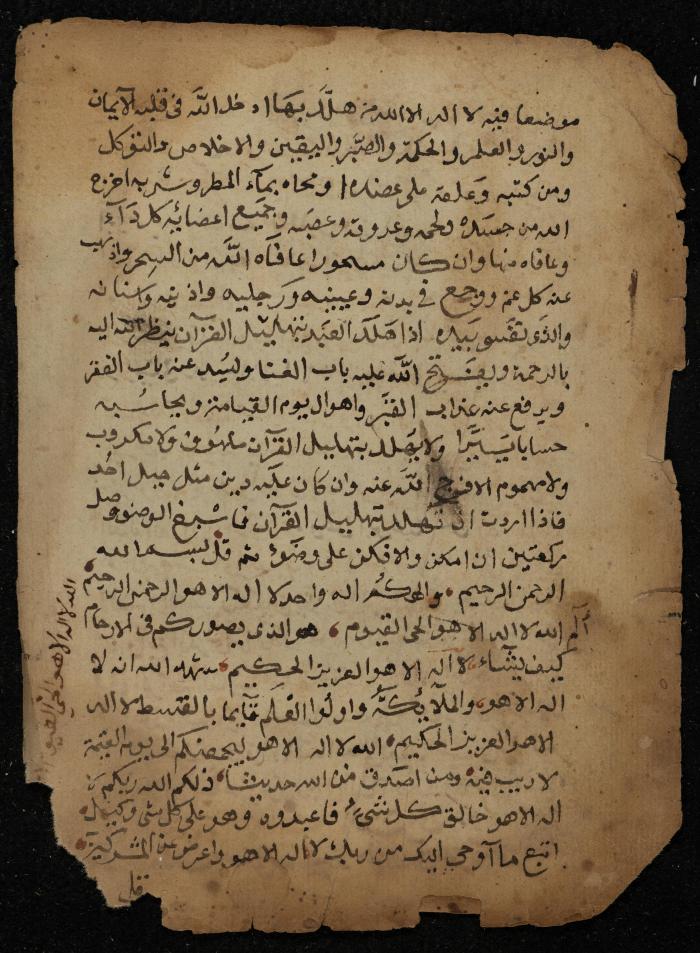 صفحتان من مخطوطة في الفقه الإسلامي، القرن الثامن عشر 