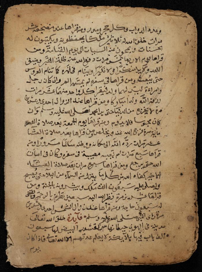 مخطوطة حول فقه الزواج، أواخر القرن الثامن عشر 