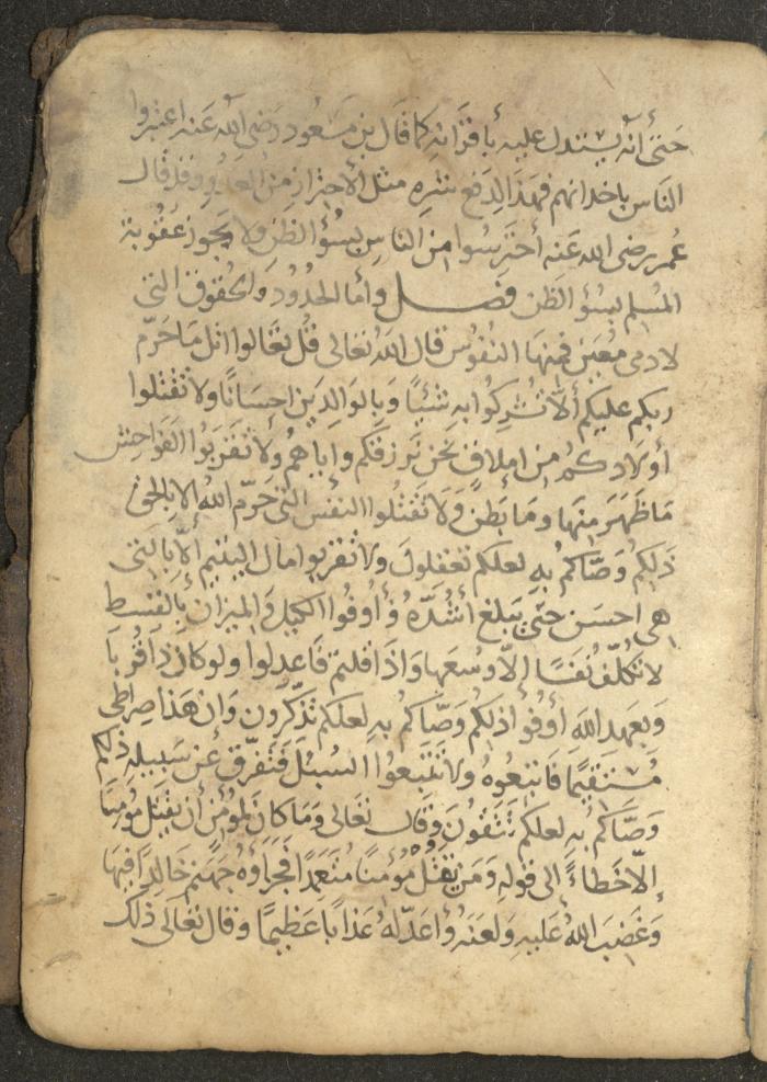 مخطوطة في السيرة النبوية، القرن التاسع عشر