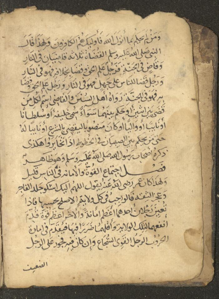 مخطوطة في السيرة النبوية، القرن التاسع عشر