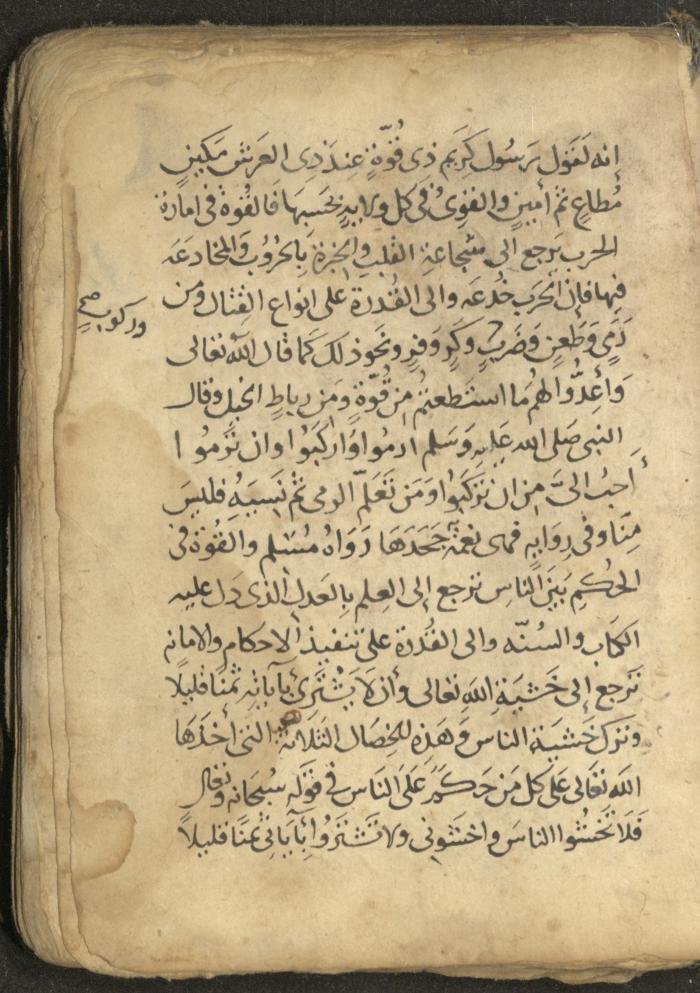 مخطوطة في السيرة النبوية، القرن التاسع عشر