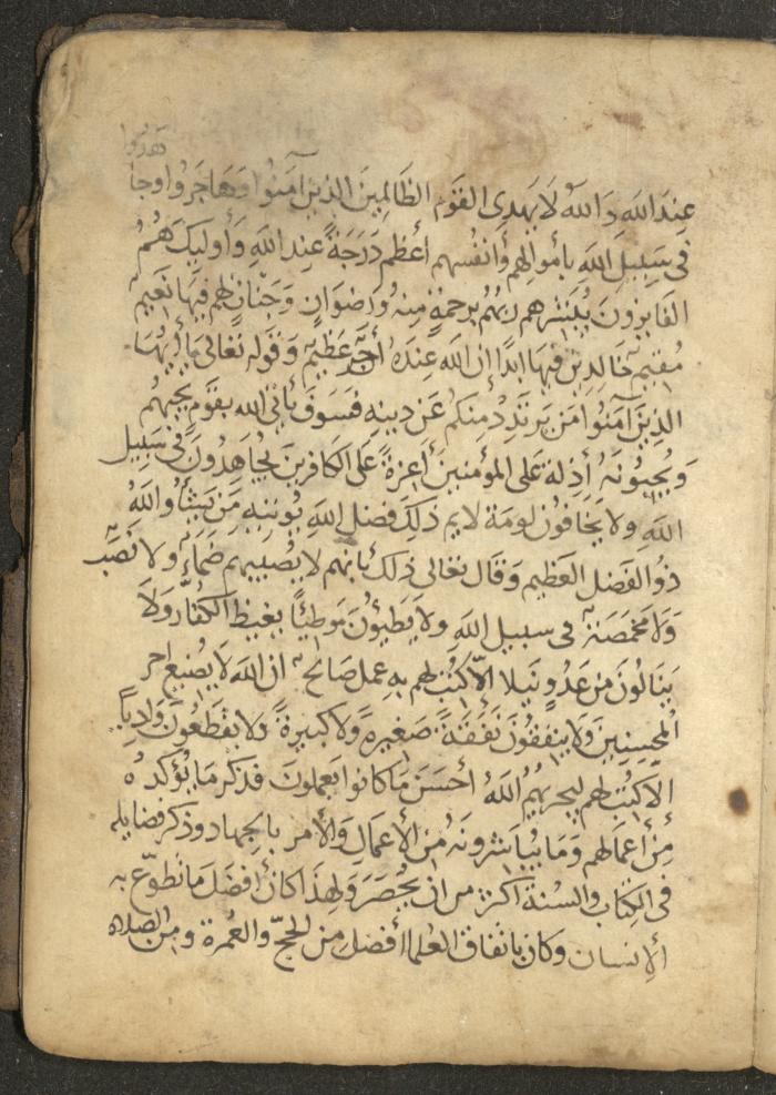 مخطوطة في السيرة النبوية، القرن التاسع عشر