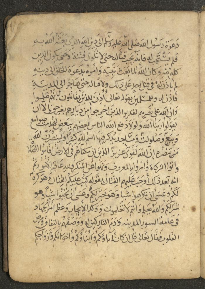 مخطوطة في السيرة النبوية، القرن التاسع عشر