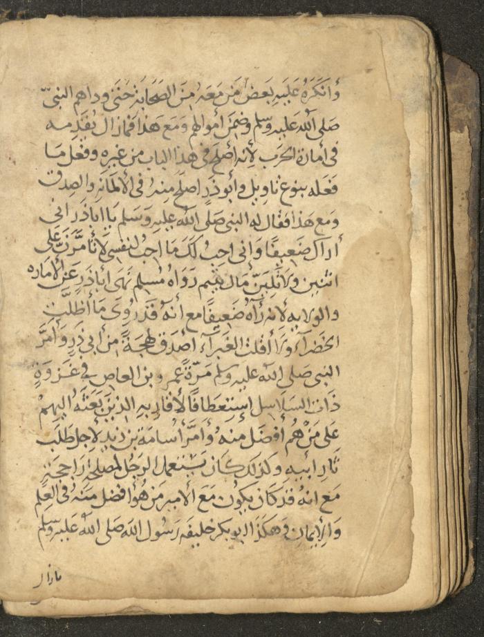 مخطوطة في السيرة النبوية، القرن التاسع عشر