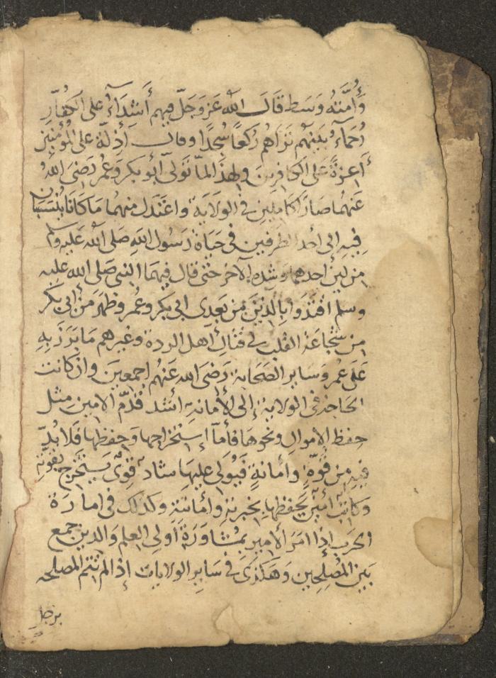 مخطوطة في السيرة النبوية، القرن التاسع عشر