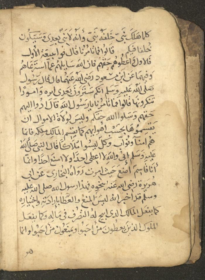 مخطوطة في السيرة النبوية، القرن التاسع عشر