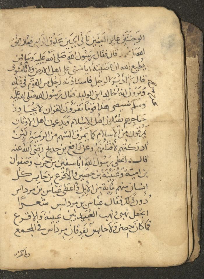 مخطوطة في السيرة النبوية، القرن التاسع عشر
