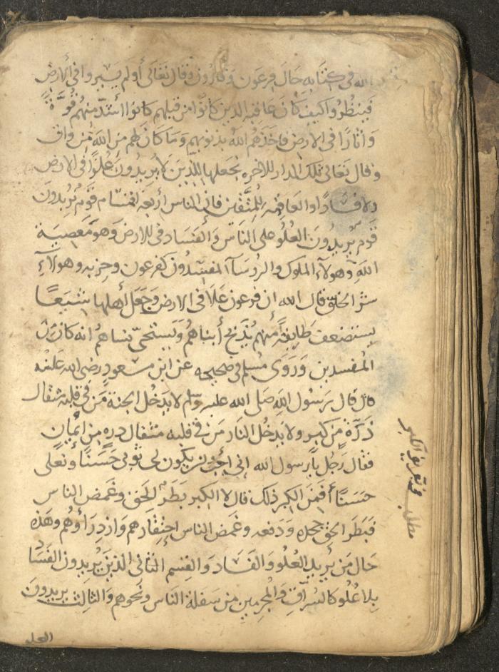 مخطوطة في السيرة النبوية، القرن التاسع عشر