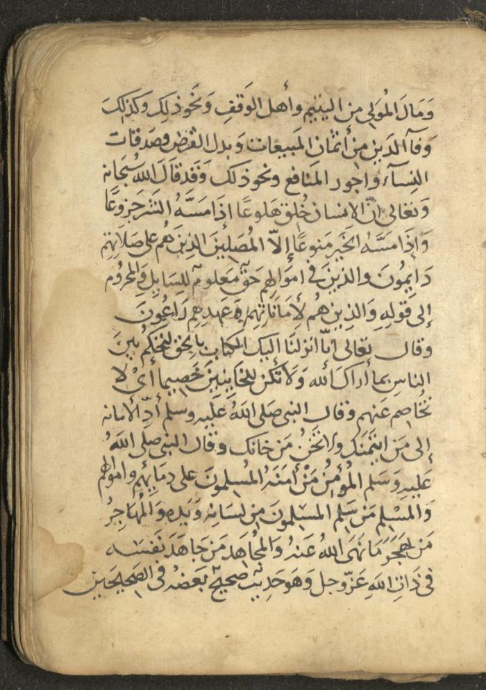 مخطوطة في السيرة النبوية، القرن التاسع عشر