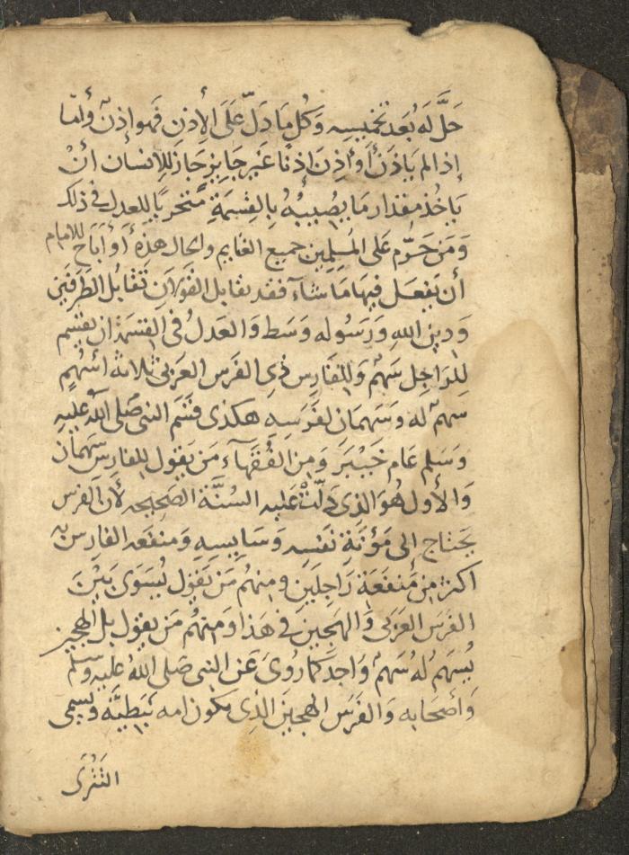 مخطوطة في السيرة النبوية، القرن التاسع عشر