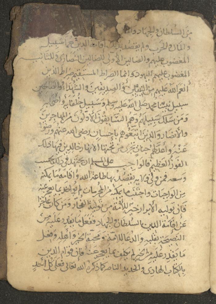 مخطوطة في السيرة النبوية، القرن التاسع عشر