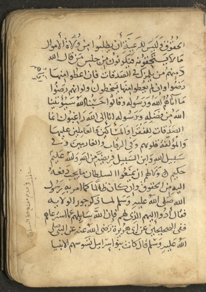 مخطوطة في السيرة النبوية، القرن التاسع عشر