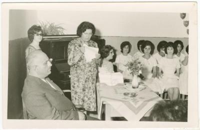 Ramallah Secondary Girls School Graduation, 1956