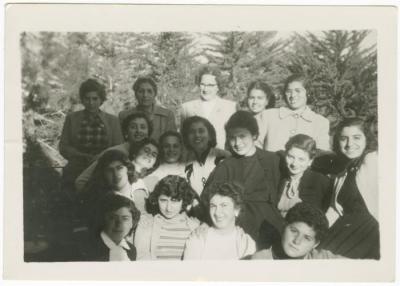 Ramallah Friends School Students with their Teachers, 1955