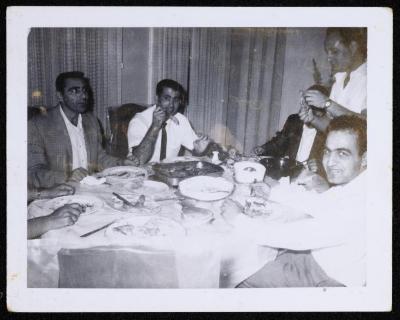 Abdallah Issa with his Friends, Birzeit, the Early 1960s