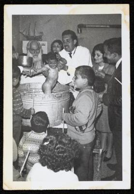 حفل تعميد زياد عبدالله، بيرزيت، مطلع ستينيات القرن العشرين