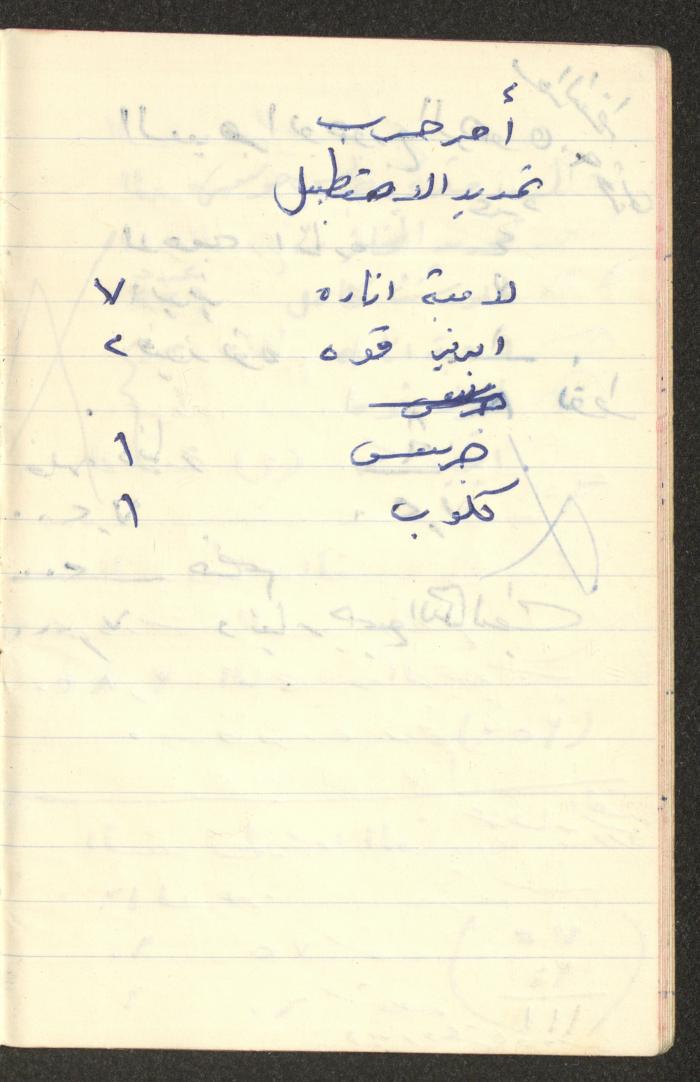 دفتر حسابات خاص بعائلة عبد الله