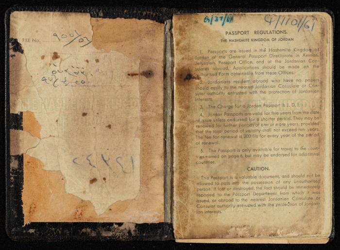  Abdel-Karim Jiries's Jordanian Passport 