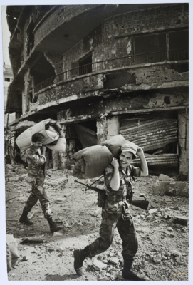 Two Armed Military Persons, Burj al-Barajneh Camp, 1986