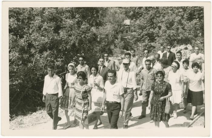 Janette Mikhael with her AUB Colleagues during a Recreational Trip, 1962 