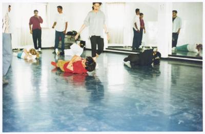 Members of el-Funoun Troupe at a Dancing Workshop, al-Bireh, 1994-1995