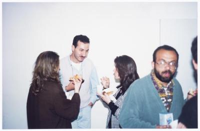 Members of el-Funoun Troupe at the Popular Art Center, al-Bireh, 1994