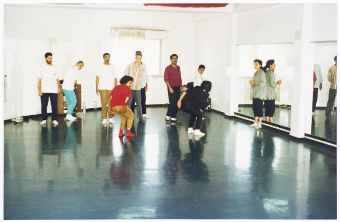 Members of el-Funoun Troupe During their Participation in a Dance Workshop, al-Bireh, 1994-1995