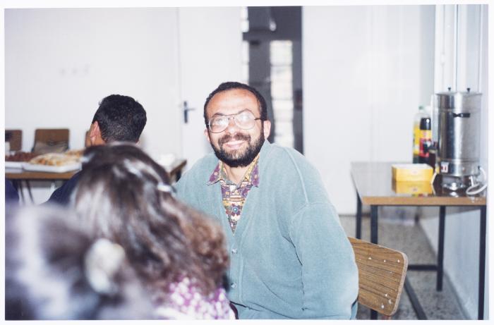 Members of el-Funoun Troupe at the Popular Art Center, al-Bireh, 1994