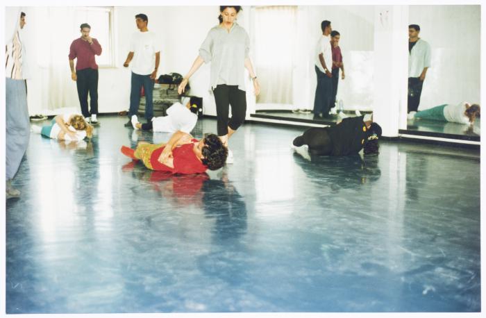 Members of el-Funoun Troupe at a Dancing Workshop, al-Bireh, 1994-1995