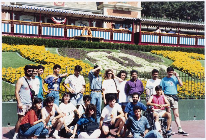 Members of el-Funoun Troupe at Disney Land, America, 1991