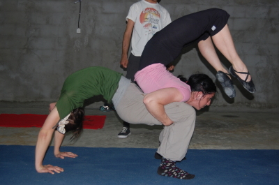 A Rehearsal by the Palestinian Circus School in Jenin, 2011