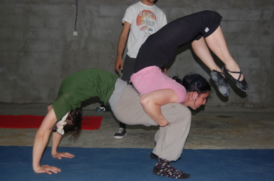 A Rehearsal by the Palestinian Circus School in Jenin, 2011