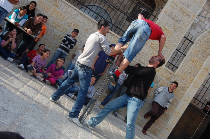Jack Jaxx's Show in Birzeit <br />
 