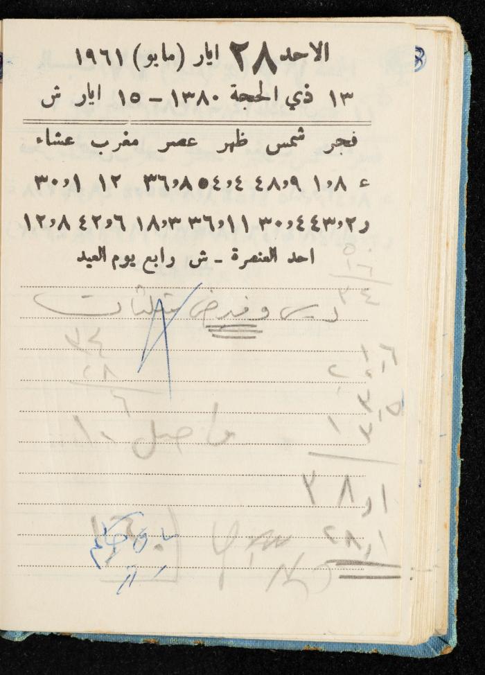 Walid Fahoum's Journal, Nazareth, 1961