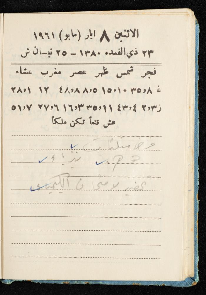 Walid Fahoum's Journal, Nazareth, 1961
