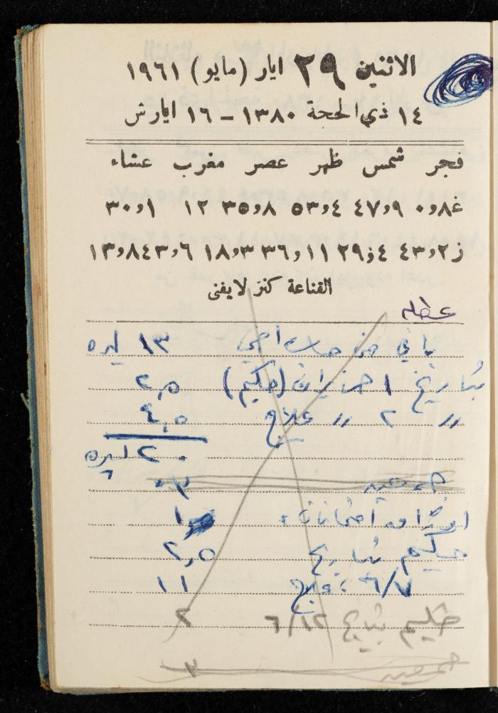 Walid Fahoum's Journal, Nazareth, 1961